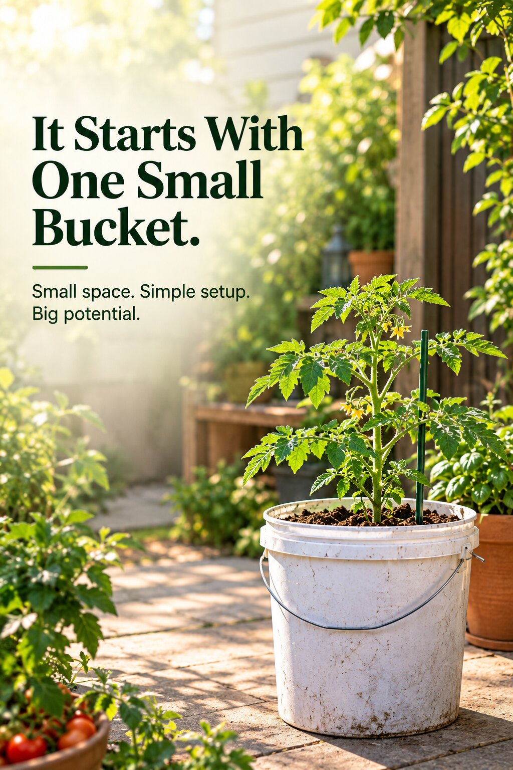Bucket Tomato Growing Guide: Grow 20Lbs of Juicy Tomatoes Anywhere