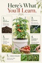 Bucket Tomato Growing Guide: Grow 20Lbs of Juicy Tomatoes Anywhere